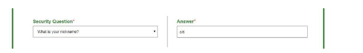 Security Answer